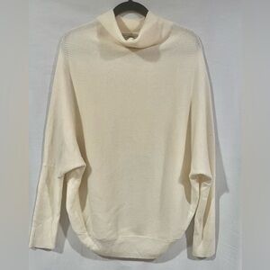All Saints Ivory Cowl Neck Sweater Medium